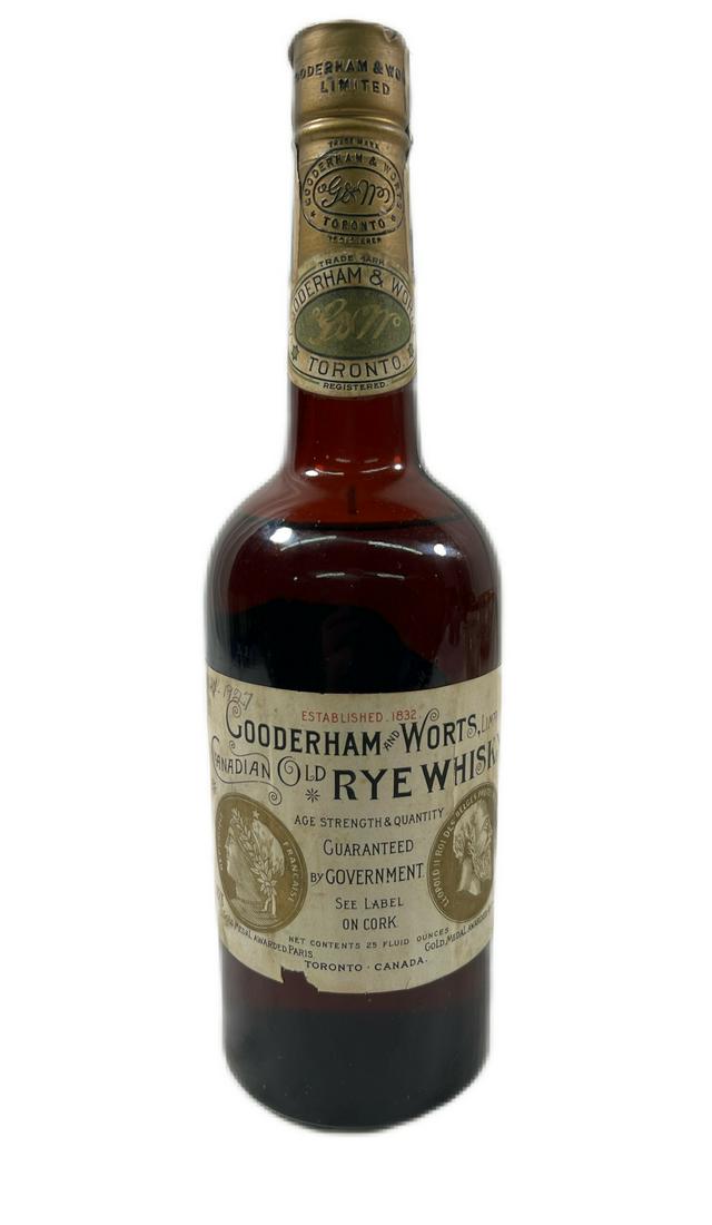 1909 Gooderham & Worts Rye Whiskey (1 of 8)