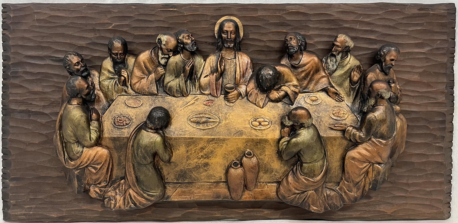 Last Supper Carved Wood Wall Hanging (1 of 4)