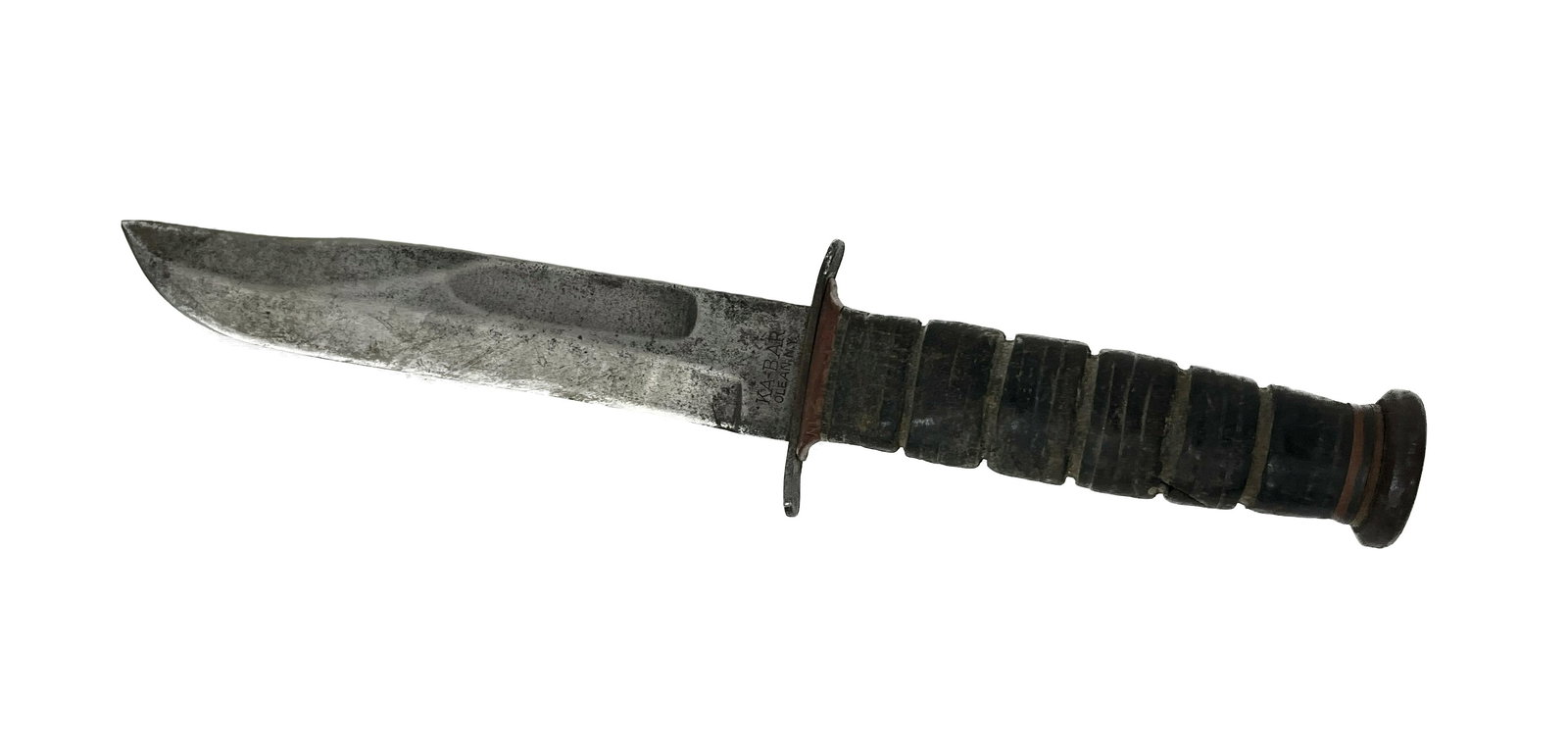 WWII USMC Early Red Spacers Fighting Knife KABAR (1 of 5)