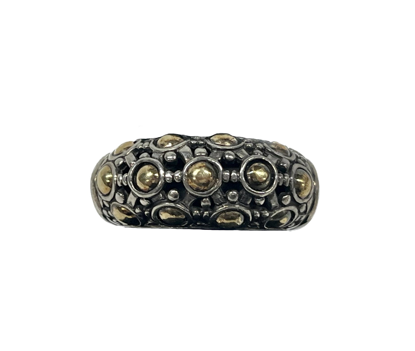 John Hardy 18k Gold & Sterling Silver Ring (1 of 6)