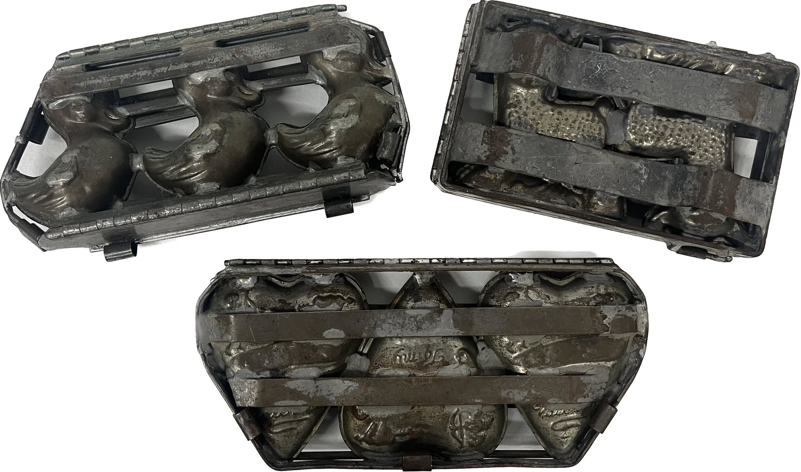Antique Large Metal Chocolate Mold Lot (1 of 4)