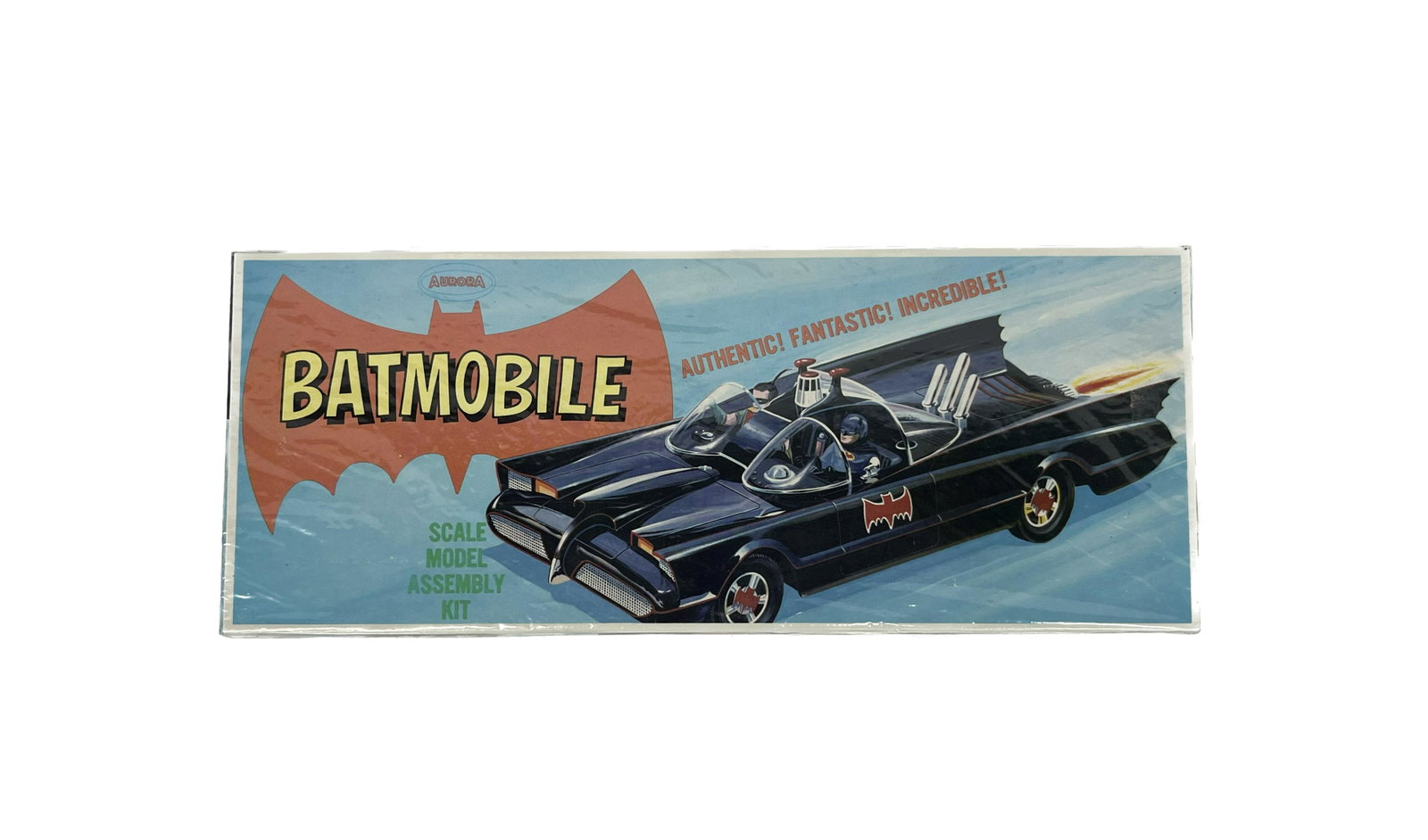 Aurora Batmobile Model Kit: 1966 Aurora Batmobile Model Assembly Kit Box No. 486 - 98 Complete Instruction Sheet & Decals inside In Excellent Condition Please look at Photos Out of a New York City Estate