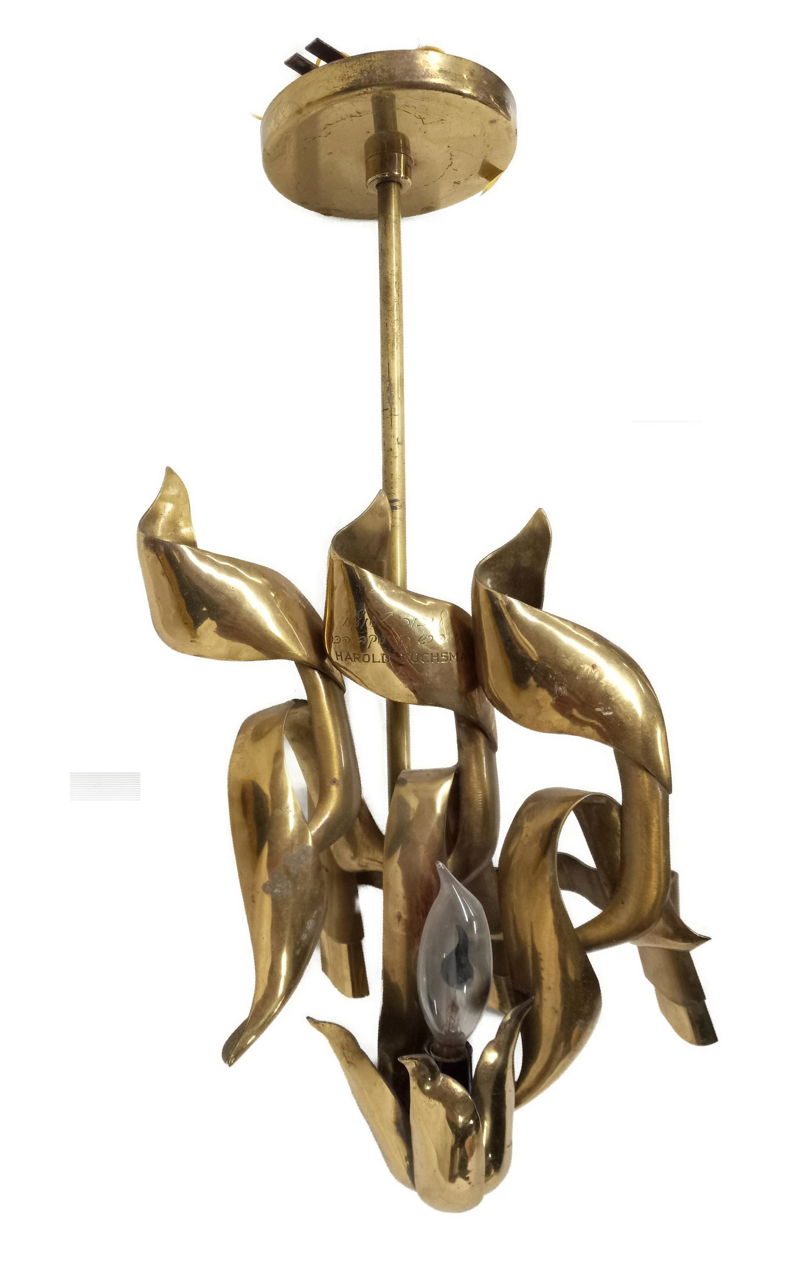 Eternal Light Bronze Sculpture Chandelier Lamp (1 of 4)