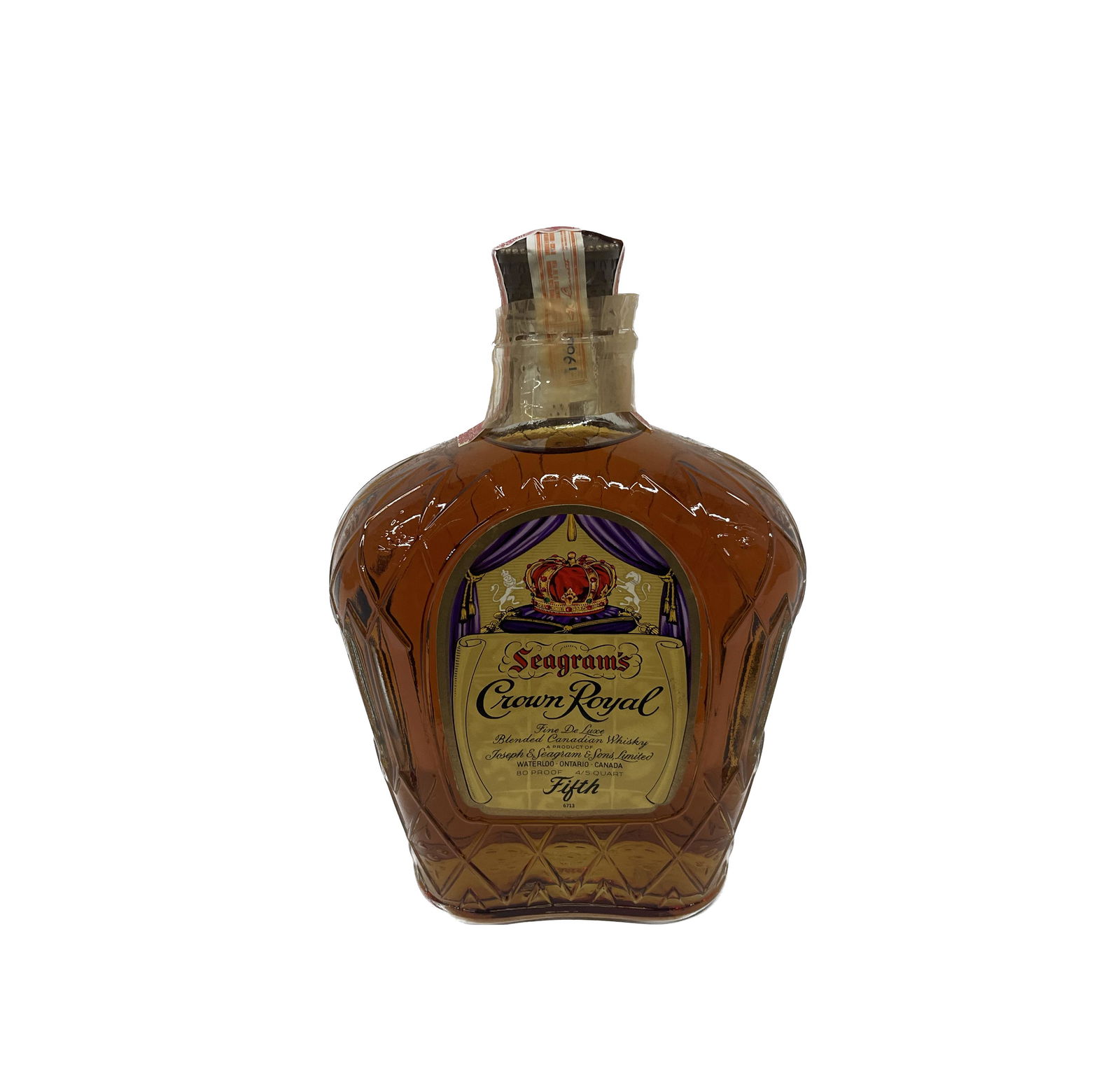 CROWN  seagram's 1962 シーグラムクラウン vintage Antique Seagrams Crown Royal Bottle 1962 With Stamp | eBay