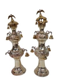 Pair of Sterling Silver Sefer Torah Finials (1 of 6)