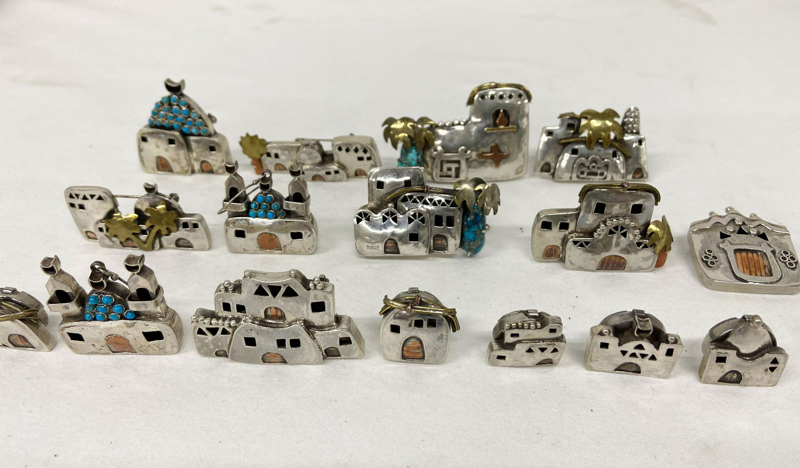 Large Lot of a Southwest Sterling Silver Jewelry & Sculptures (1 of 8)