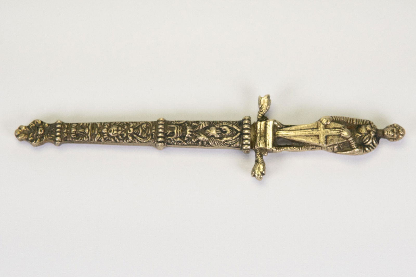 Antique European Brass Letter Opener Roman Knight (1 of 5)