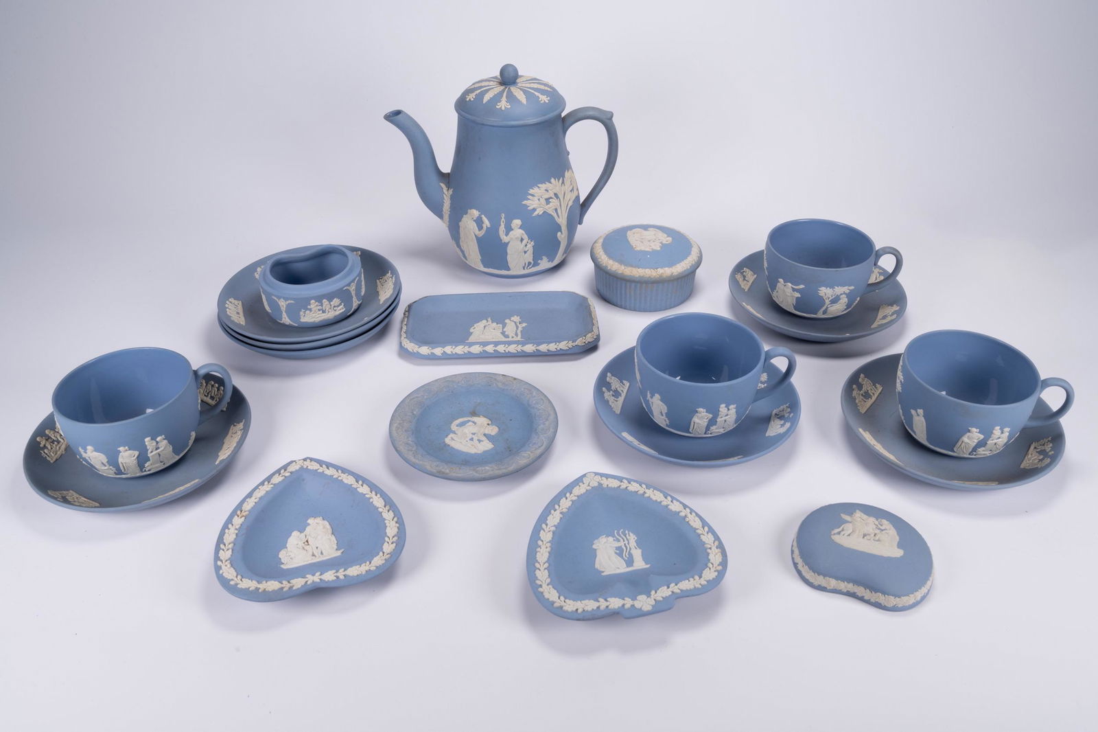 Wedgwood Porcelain Blue Assorted Jasperware Lot (1 of 6)