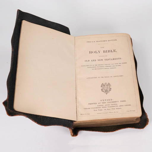 1791 King James English Holy Bible Oxford Clarendon Press Kjv Apocrypha Rare