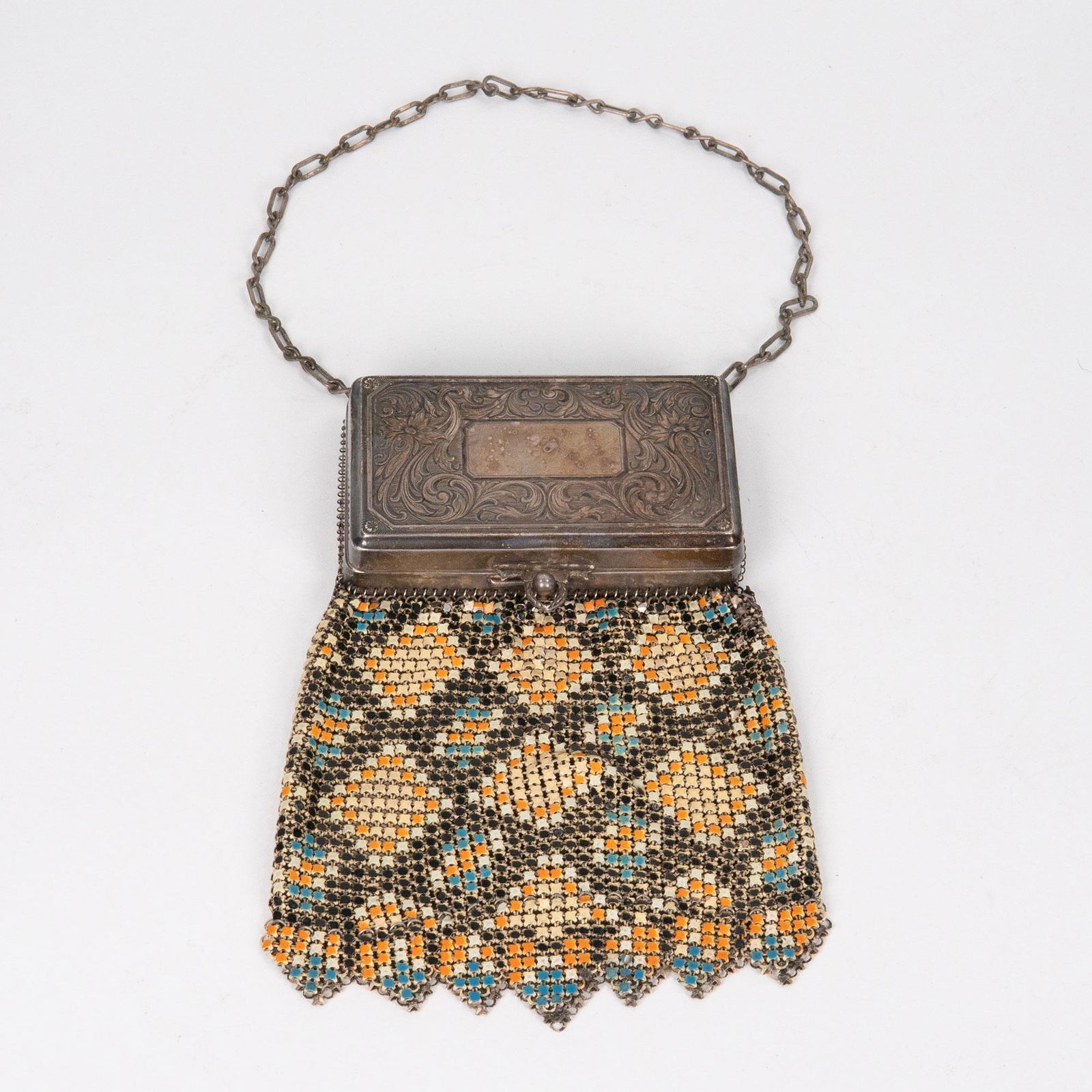 1920s Enamel Mesh purse With Original Macys Box (1 of 5)