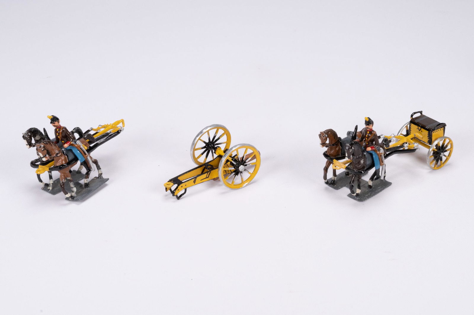 French Horse-Drawn  Lead Metal Figures (1 of 3)