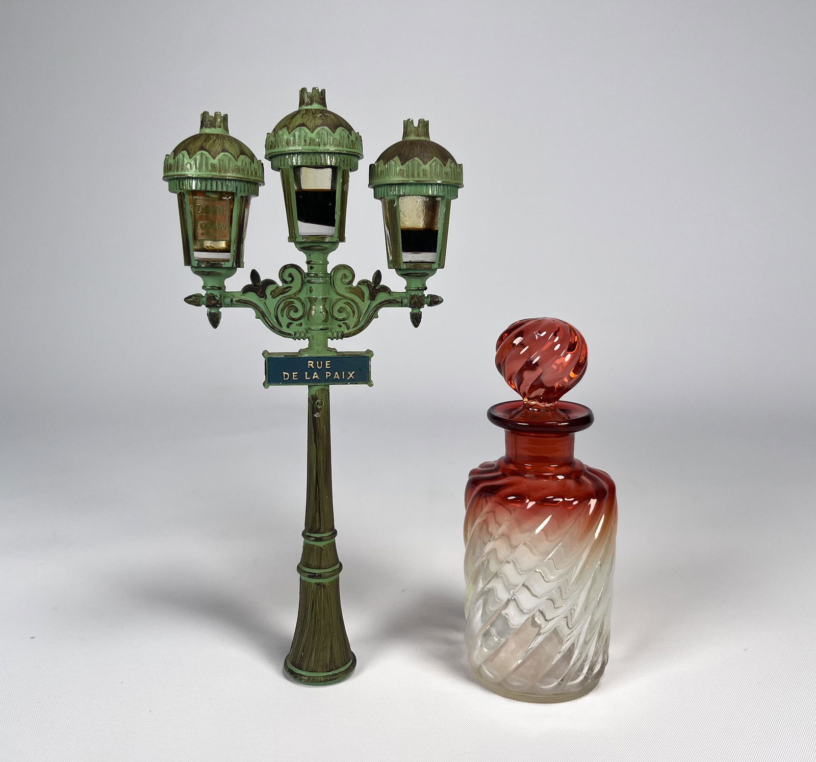 Rue De la Paix and Baccarat red Glass perfume Bottle Lot (1 of 11)
