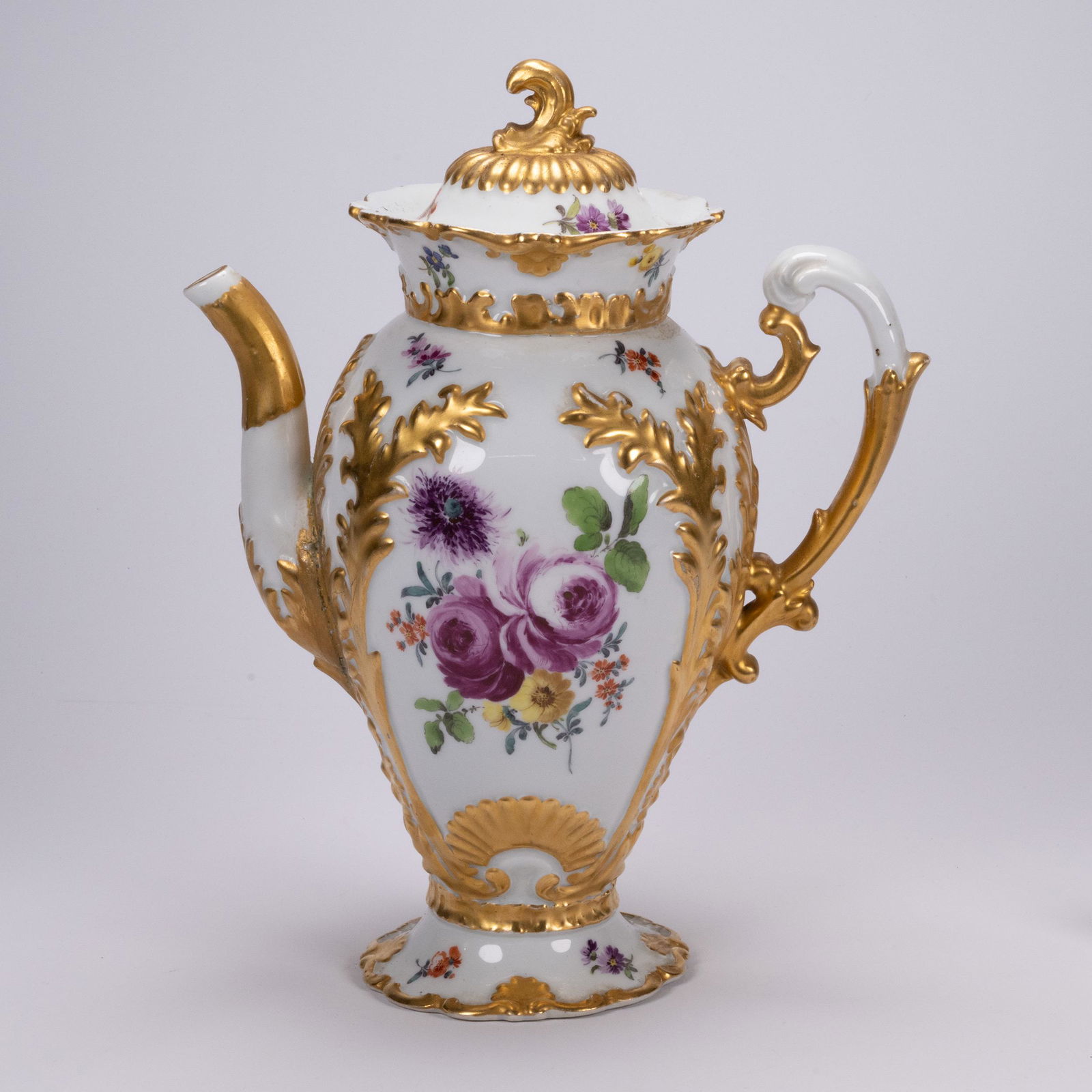 19th C. Meissen Porcelain Teapot (1 of 5)