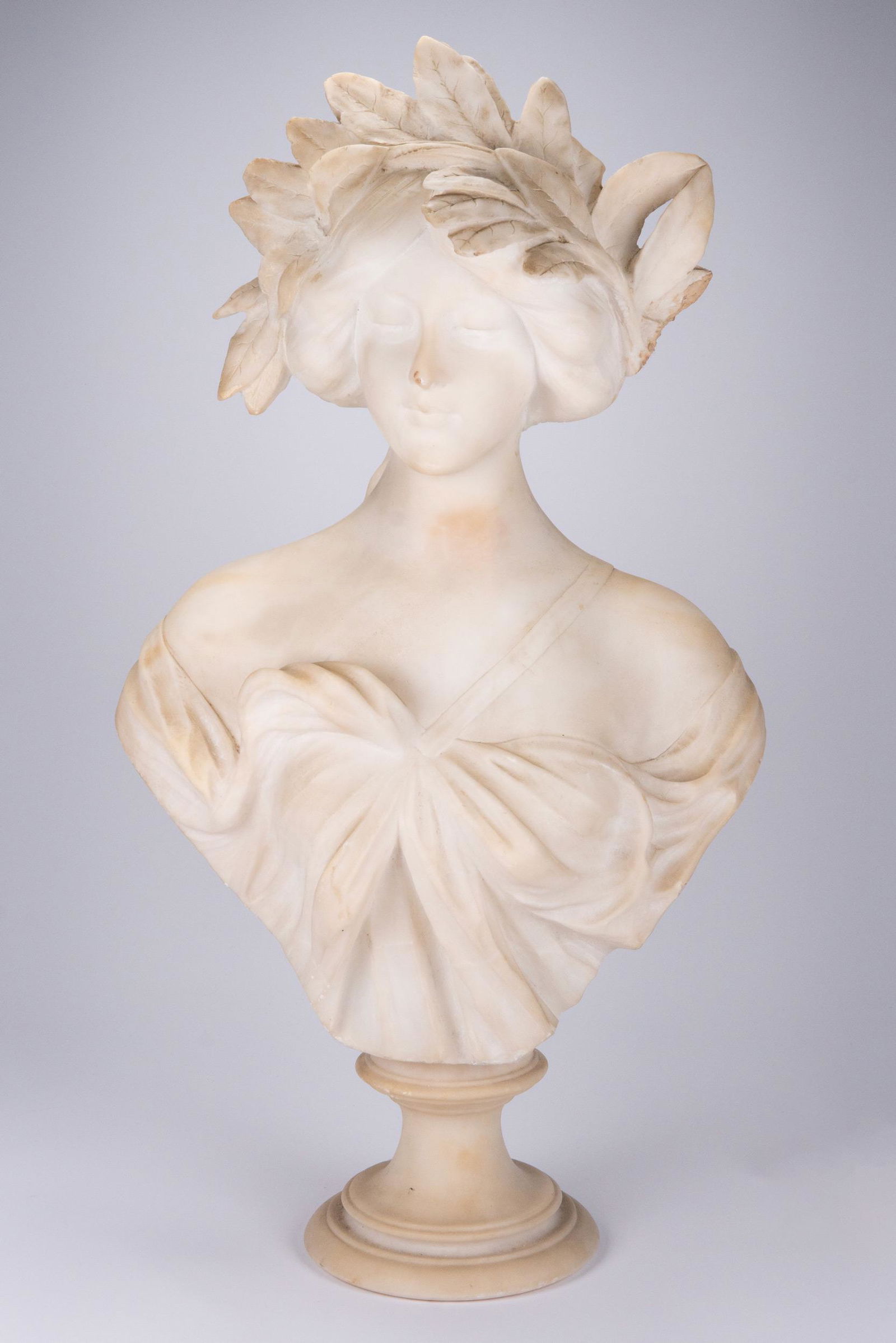 Adolfo Cipriani (Italian 1880-1930) Marble Bust of Daphne (1 of 4)