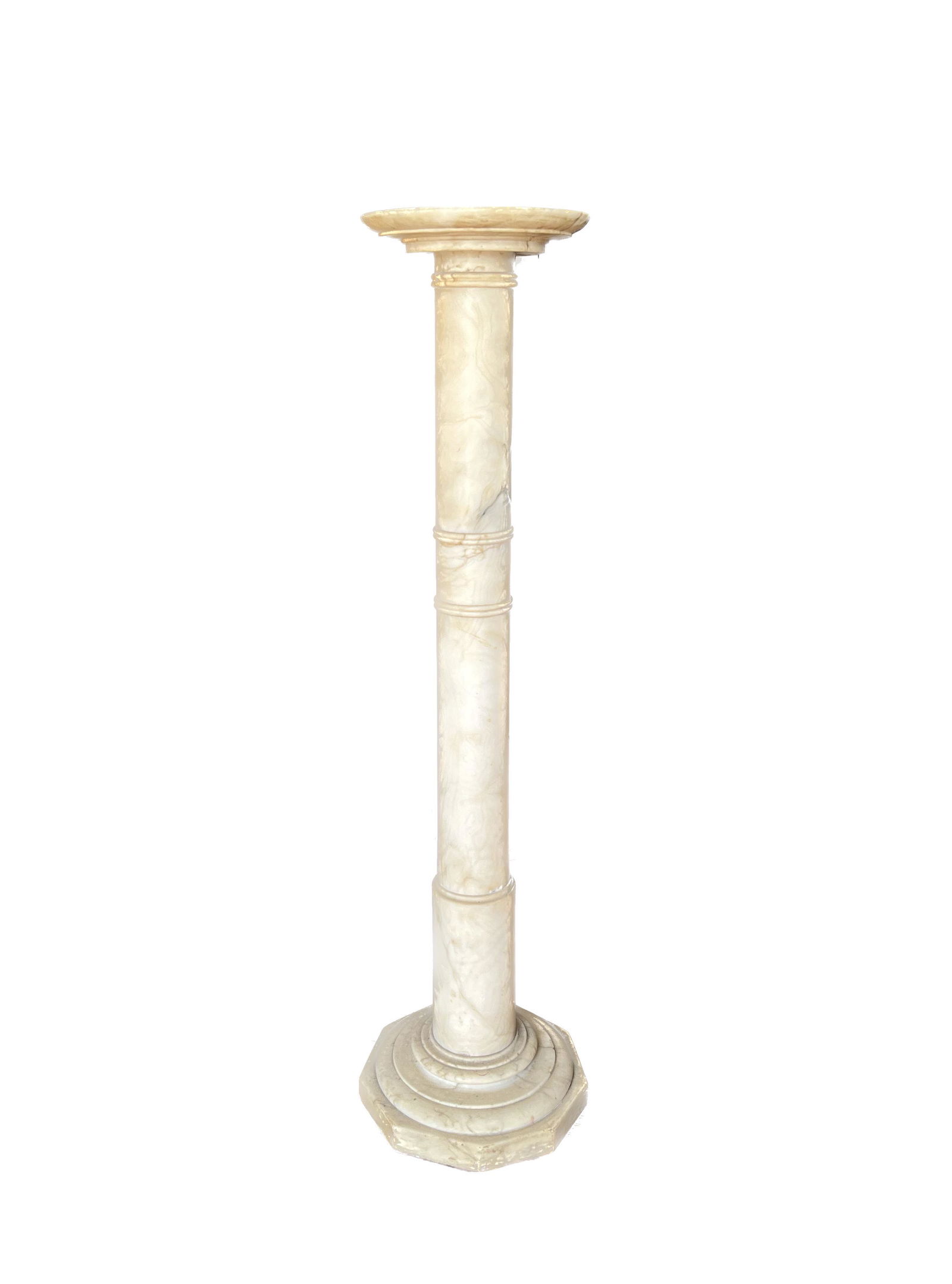 Antique Marble Pedestal Stand (1 of 10)