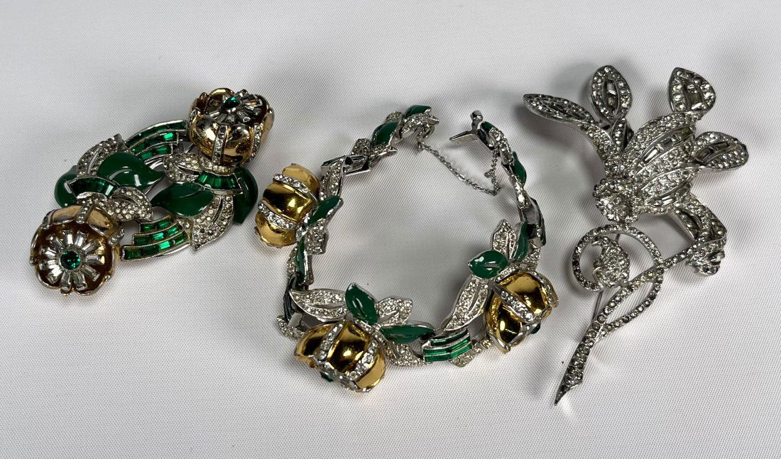 Marcel Boocher Brooch Coro Flower Brooch and Coro Flower Bracelet (1 of 6)