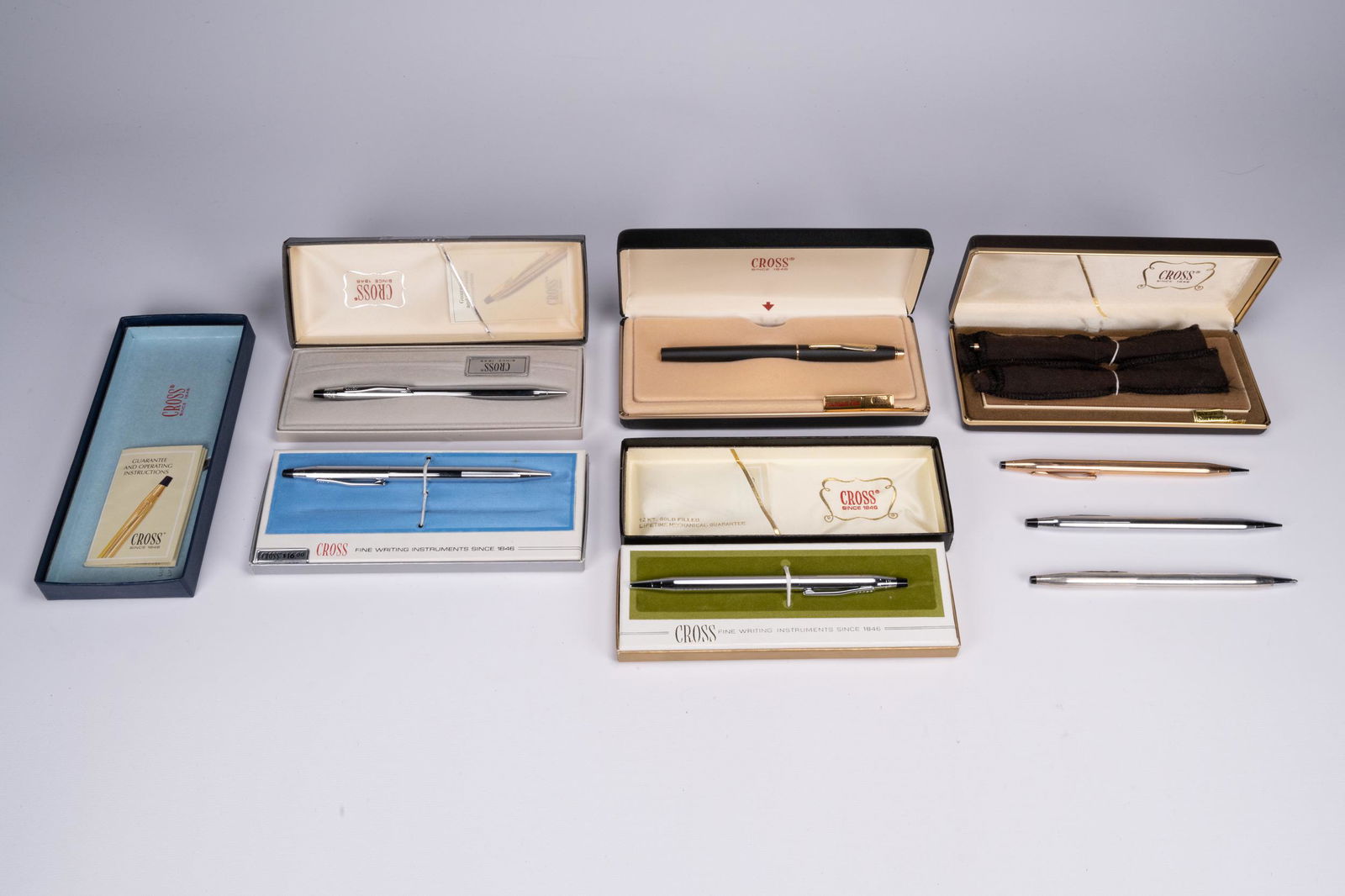 Fountain Pen Chrome Gold Filled Cross Lot (1 of 2)