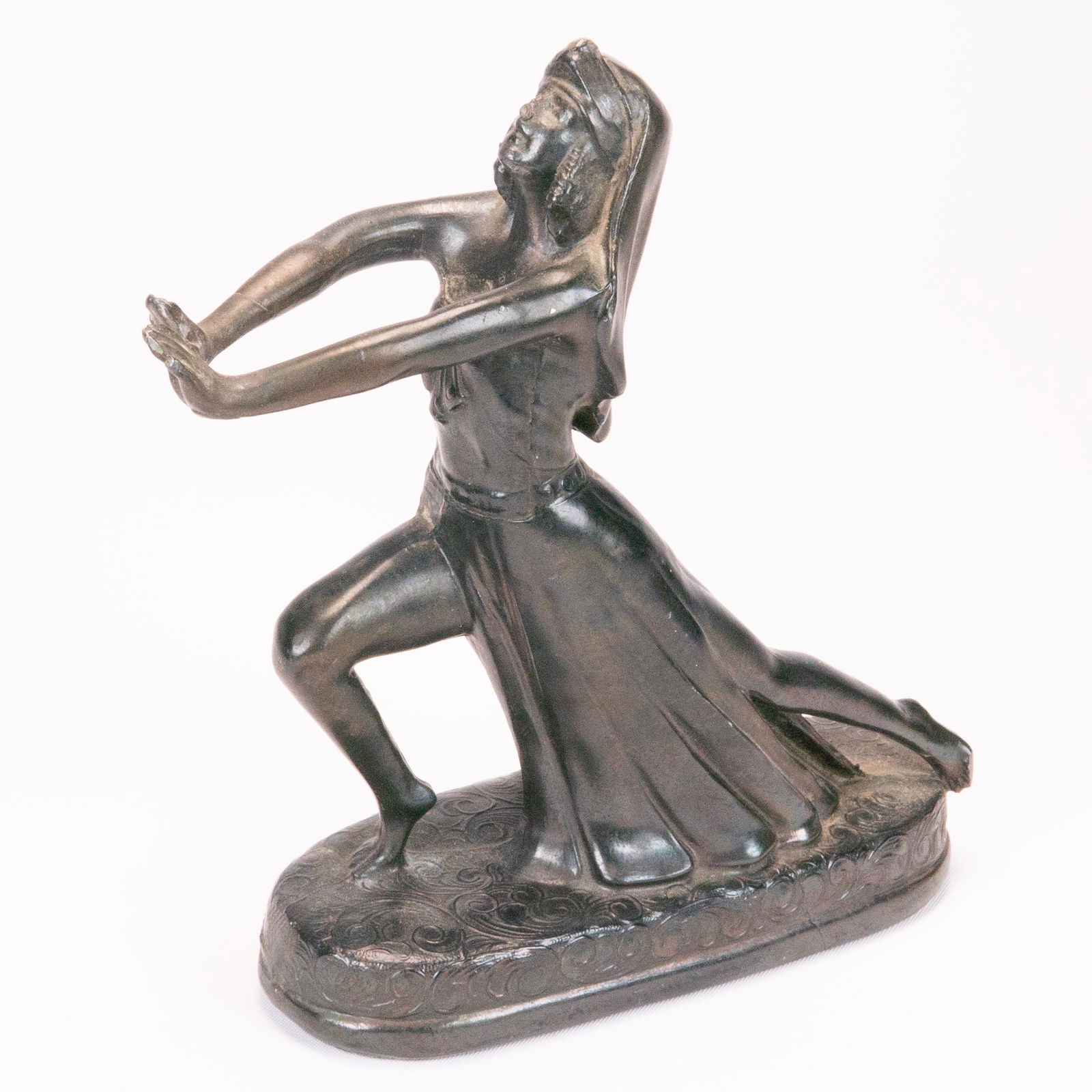 Art Deco Ronson Metal Egyptian Motif Statue (1 of 4)