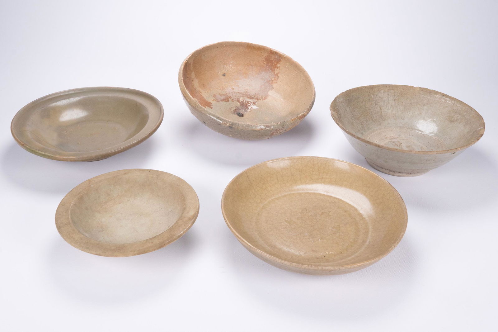 Chinese Celadon Pottery Ceramic Lot (1 of 3)