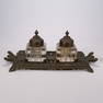 ABCG Cut Glass & Gilt Bronze Inkwell