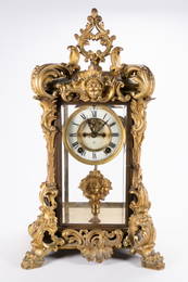 Ansonia Apex Bronze Crystal Regulator Clock