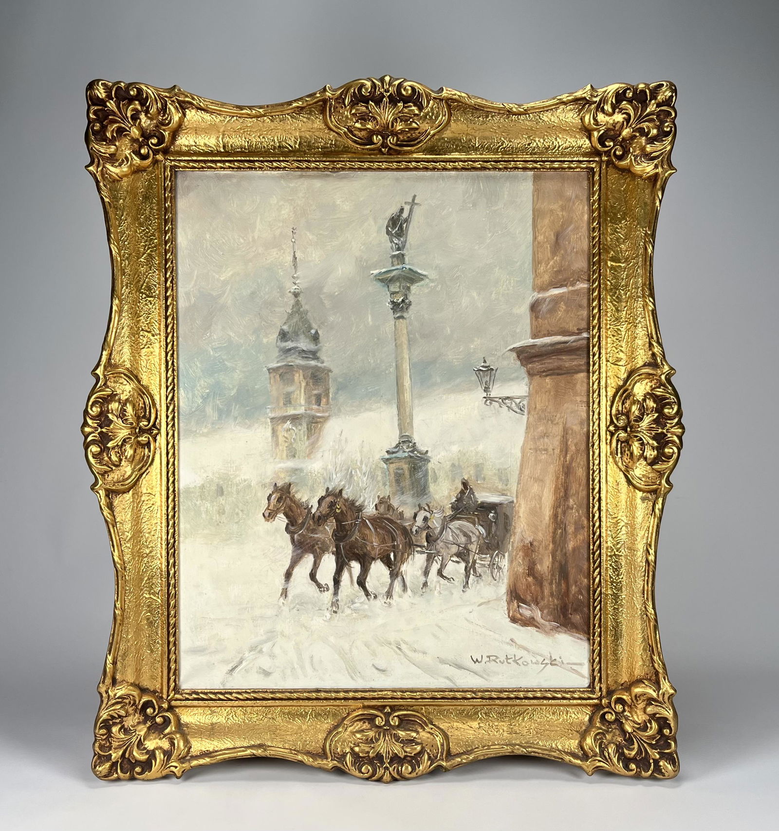 W Rutkowski ( Polish 1915-1992) Oil on Canvas (1 of 4)