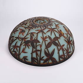 Art & Craft Cameo Glass Floor Lamp Shade (1 of 4)