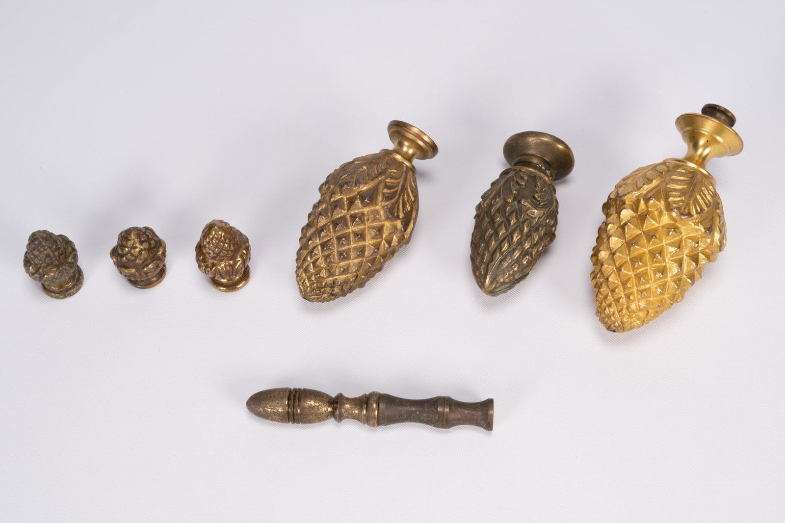 Antique Dore Bronze Acorn Finial Lot (1 of 3)