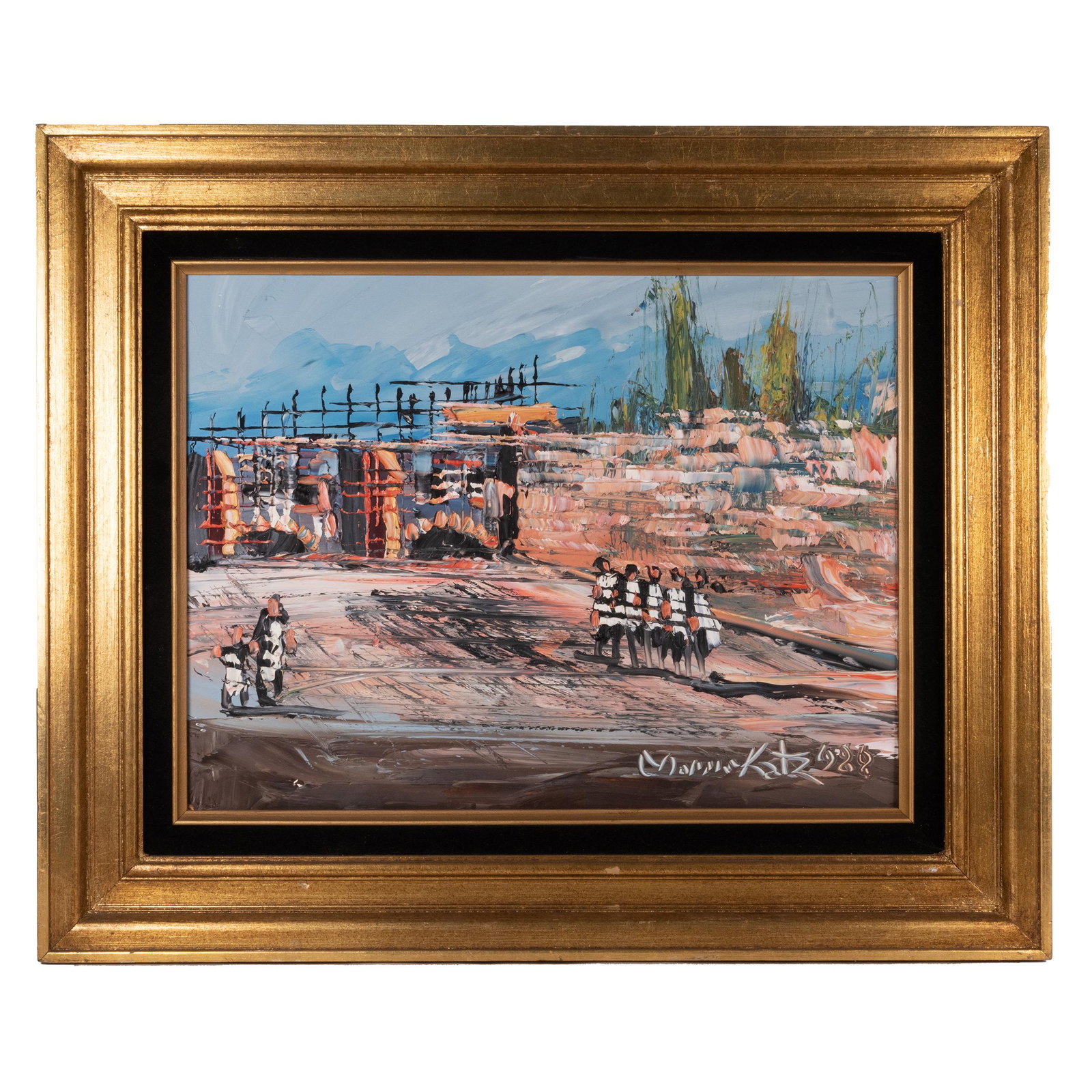 Morris Katz (Polish American  1932-2010) Oil (1 of 3)