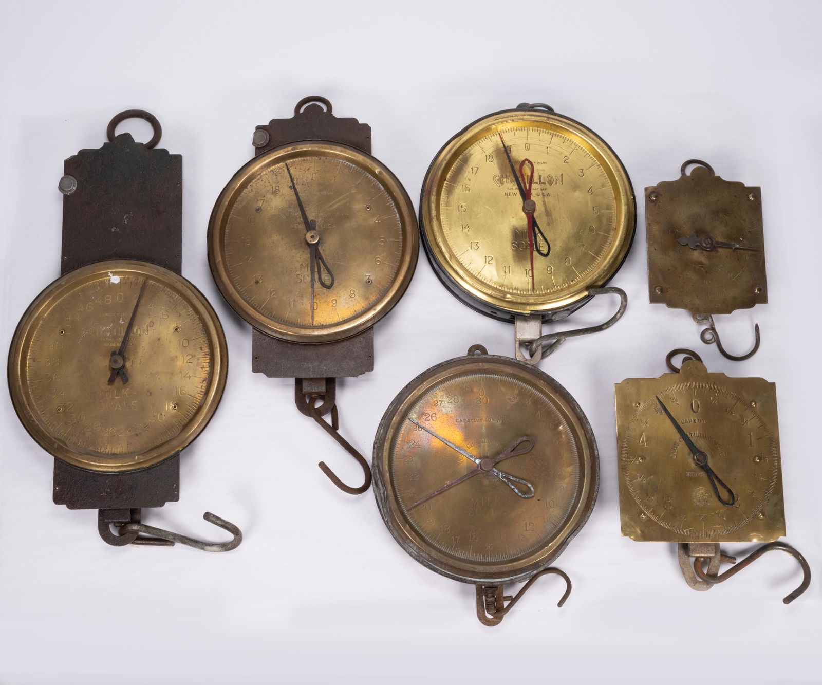 John Chatillon Brass Milk & Assorted Scale Lot (1 of 9)