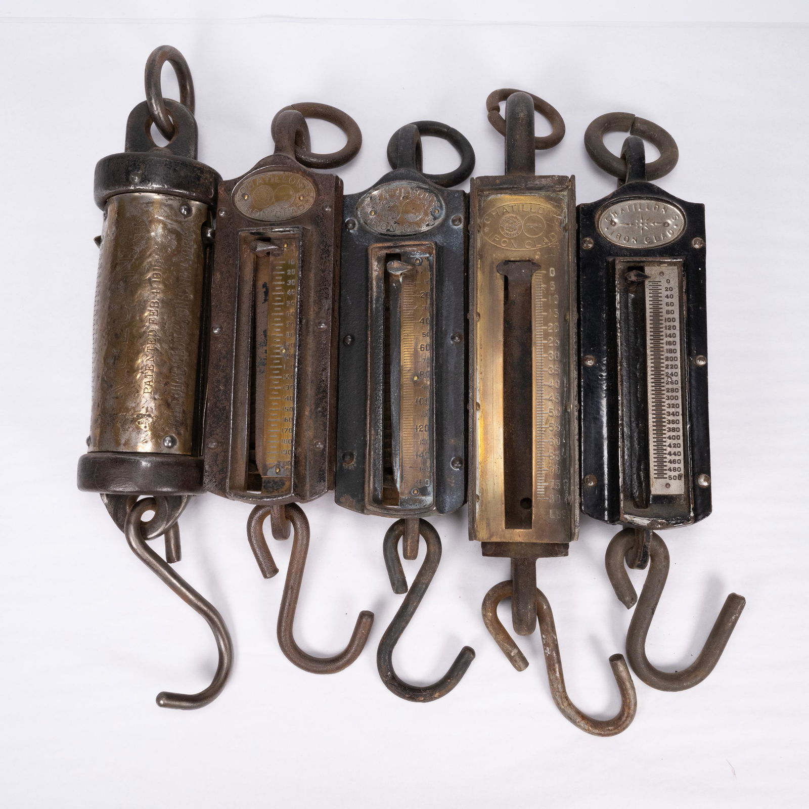 Antique john Chatillon Spring Balance Scale Lot (1 of 6)
