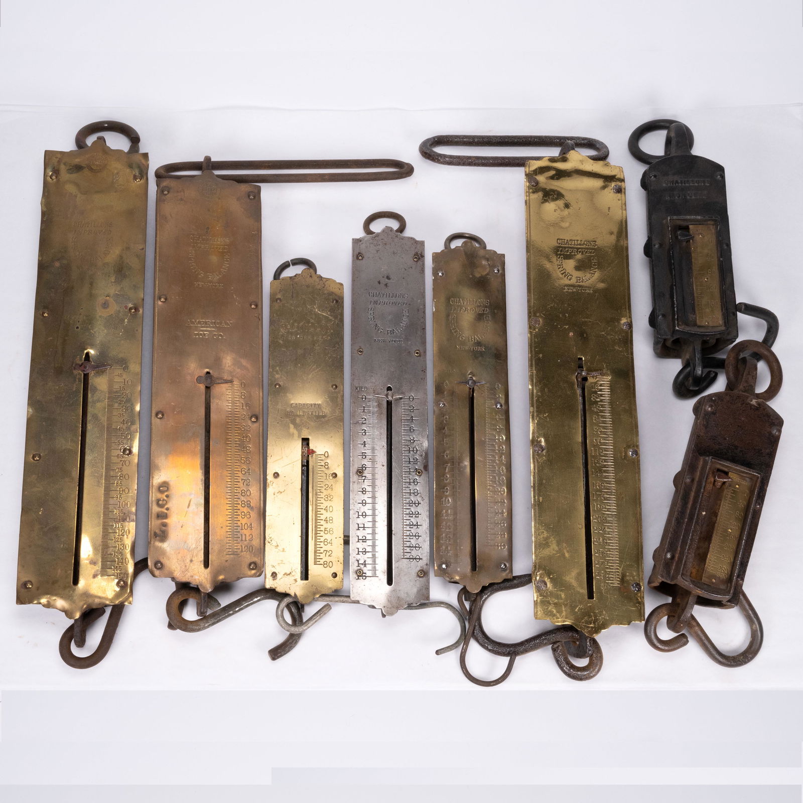 Antique John Chatillon Spring Balance Scale Lot (1 of 10)