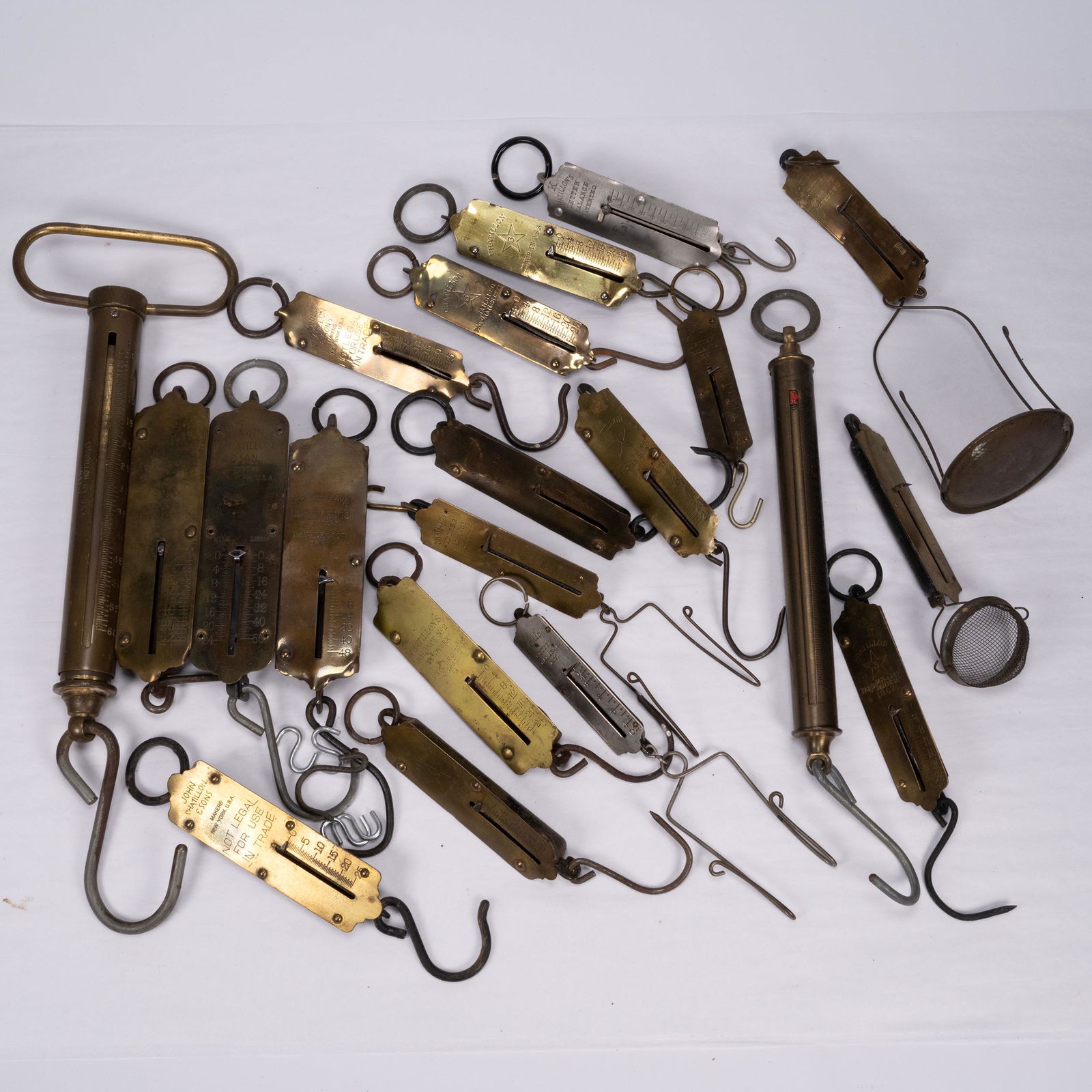 Antique John Chatillon Spring Balance Scale Lot of 20 (1 of 9)