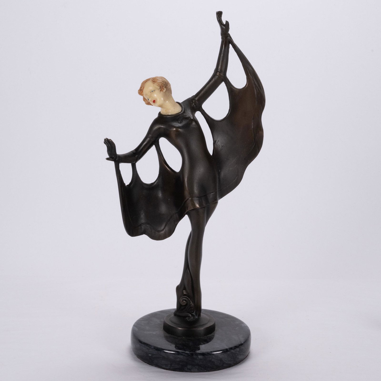 Art Deco Bronze Lady Dancer J.B. Hirsch (1 of 5)
