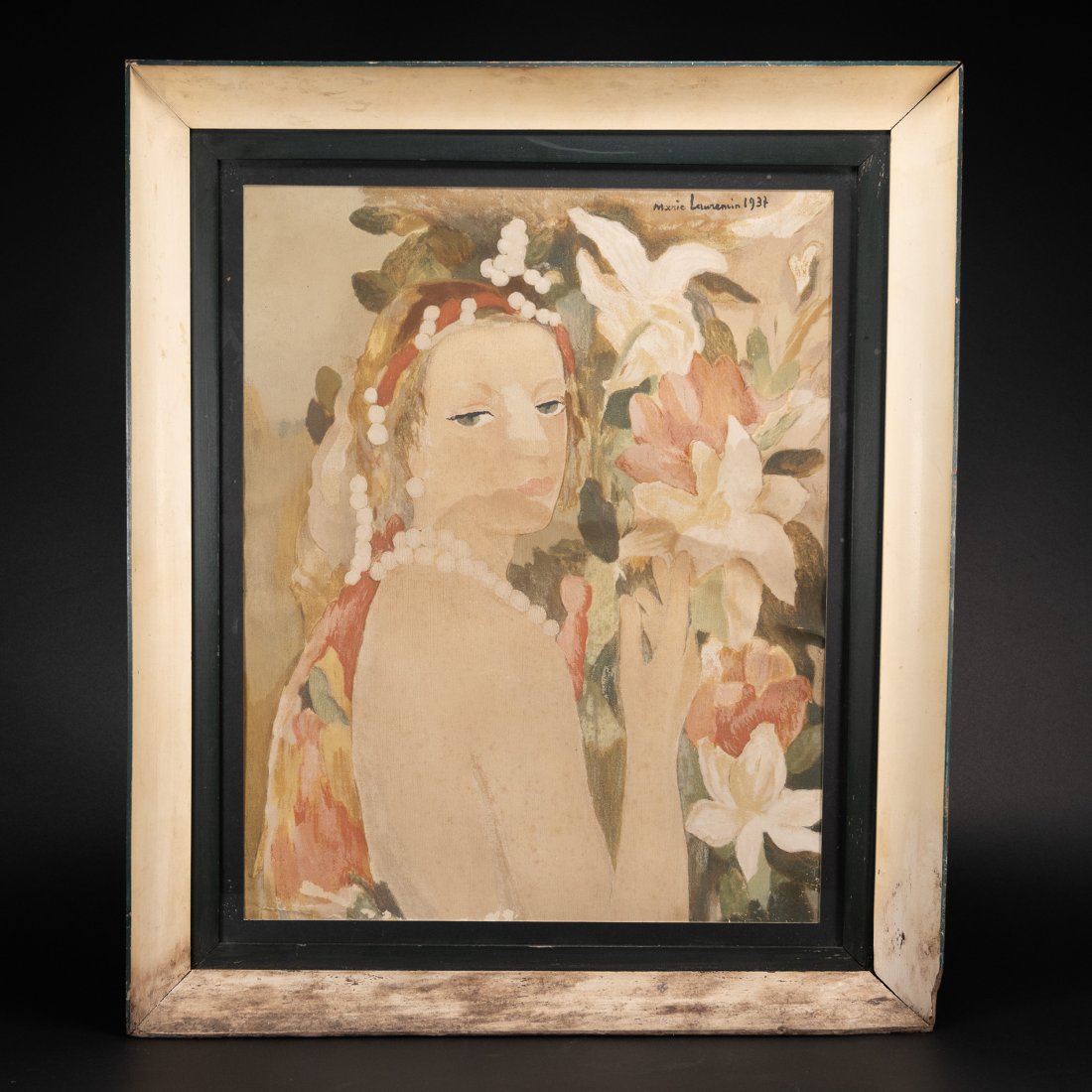 Marie Laurencin (French 1883-1956) La Dame Aux Lys (1 of 4)