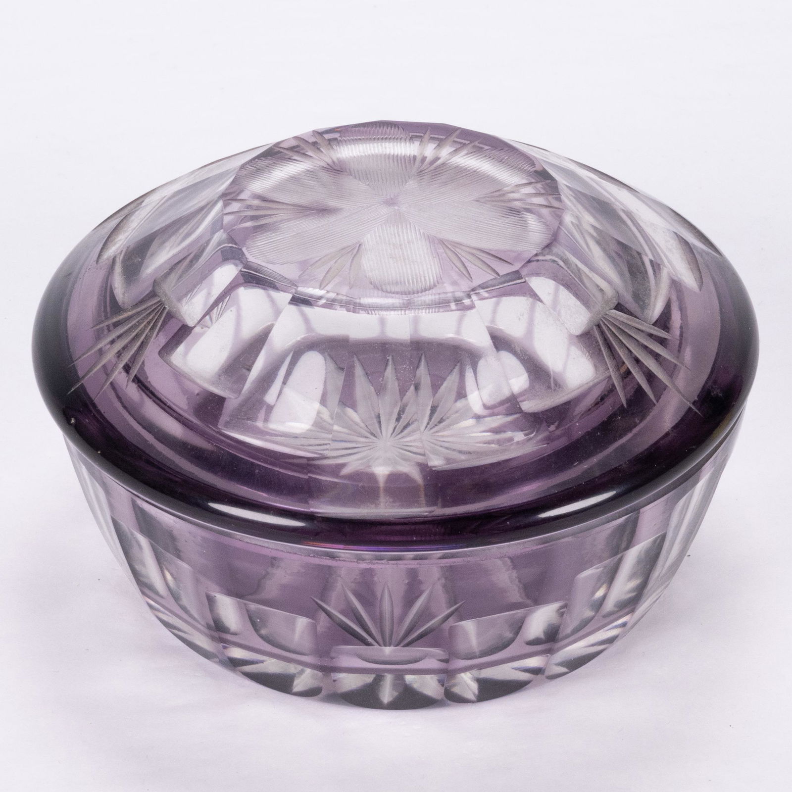 ABCG Covered Dish Amethyst Purple to Clear Cut (1 of 4)