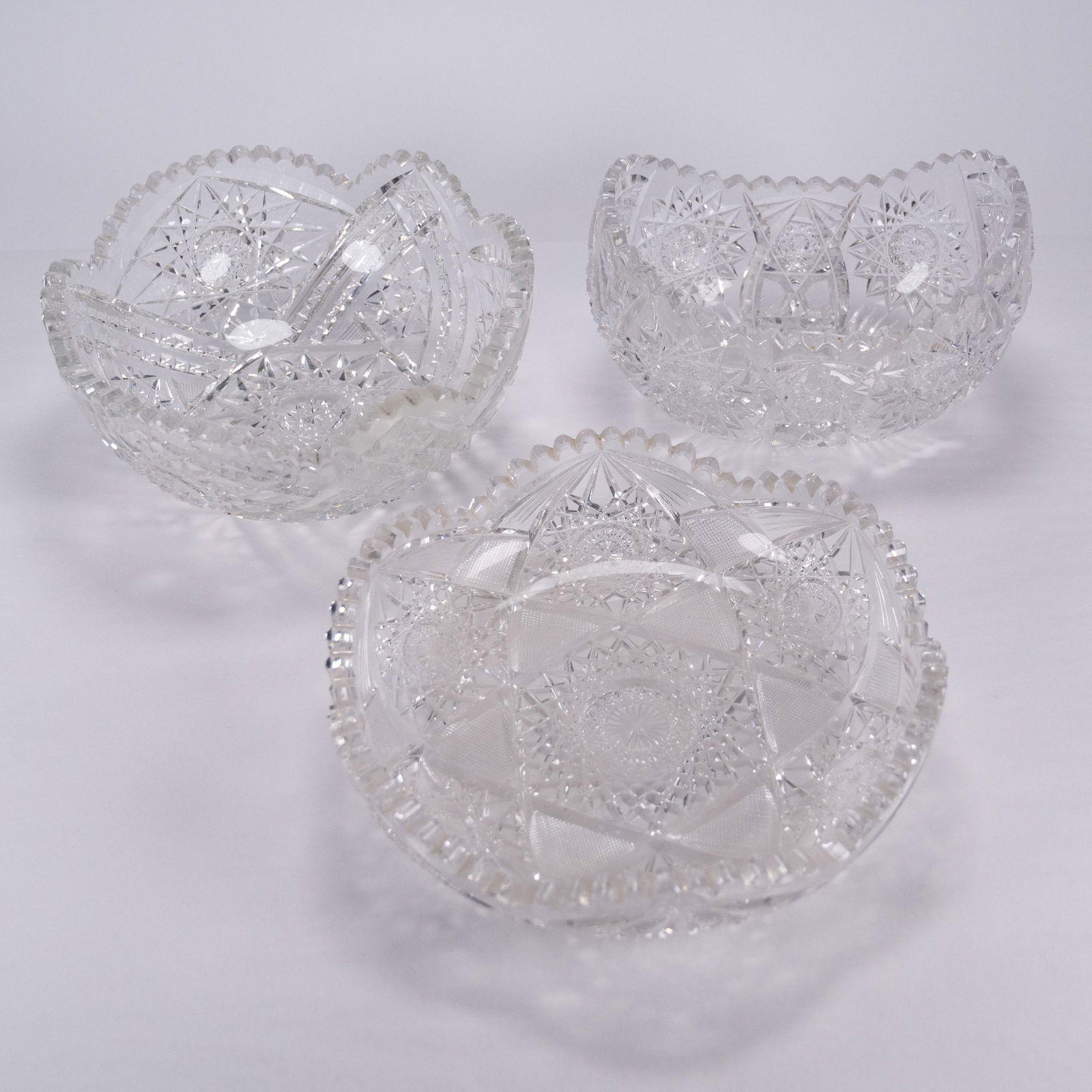 ABCG Brilliant Cut Glass Bowl Lot (1 of 9)