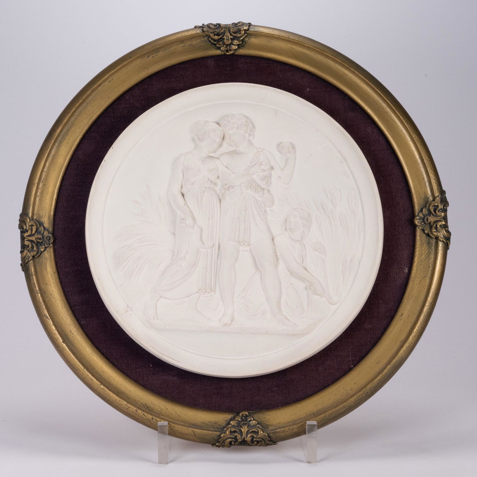 Bing Grondahl & Bisque Neoclassical Wall Plaque (1 of 2)