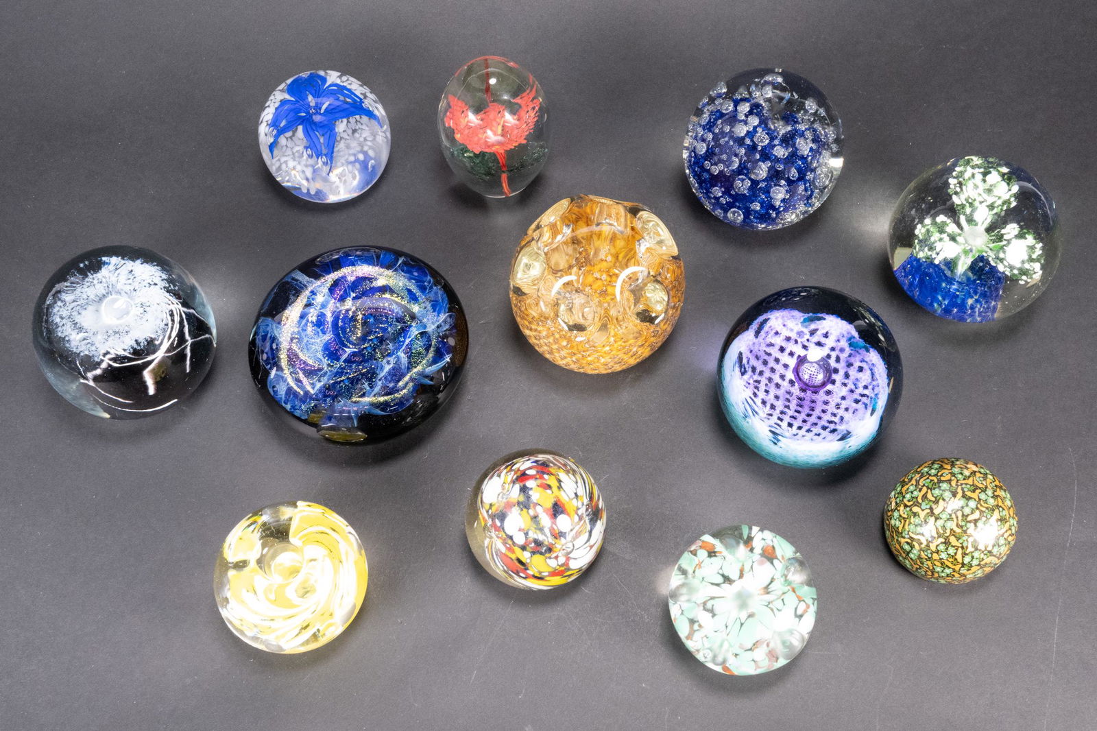 Art Glass Paperweight Group Lot (1 of 5)