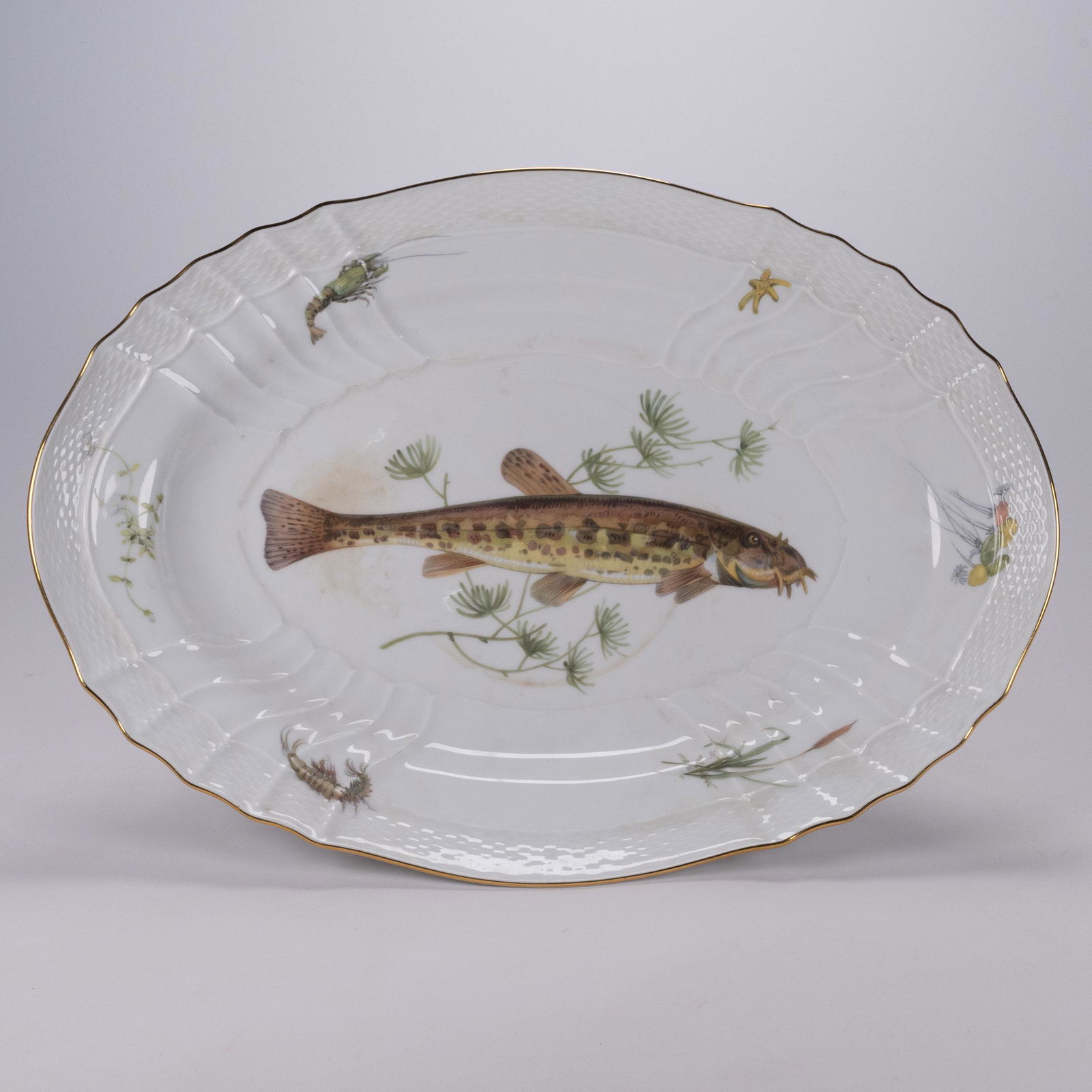 Richard Ginori Quenelle Oval Catfish Serving Platter (1 of 3)