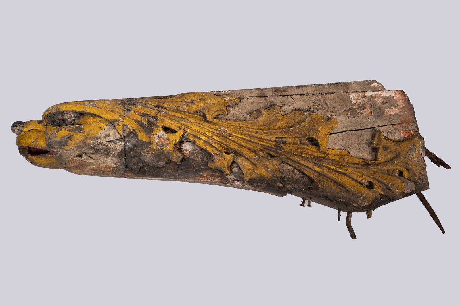 19th c. Ship Griffin Polychrome Figurehead (1 of 4)