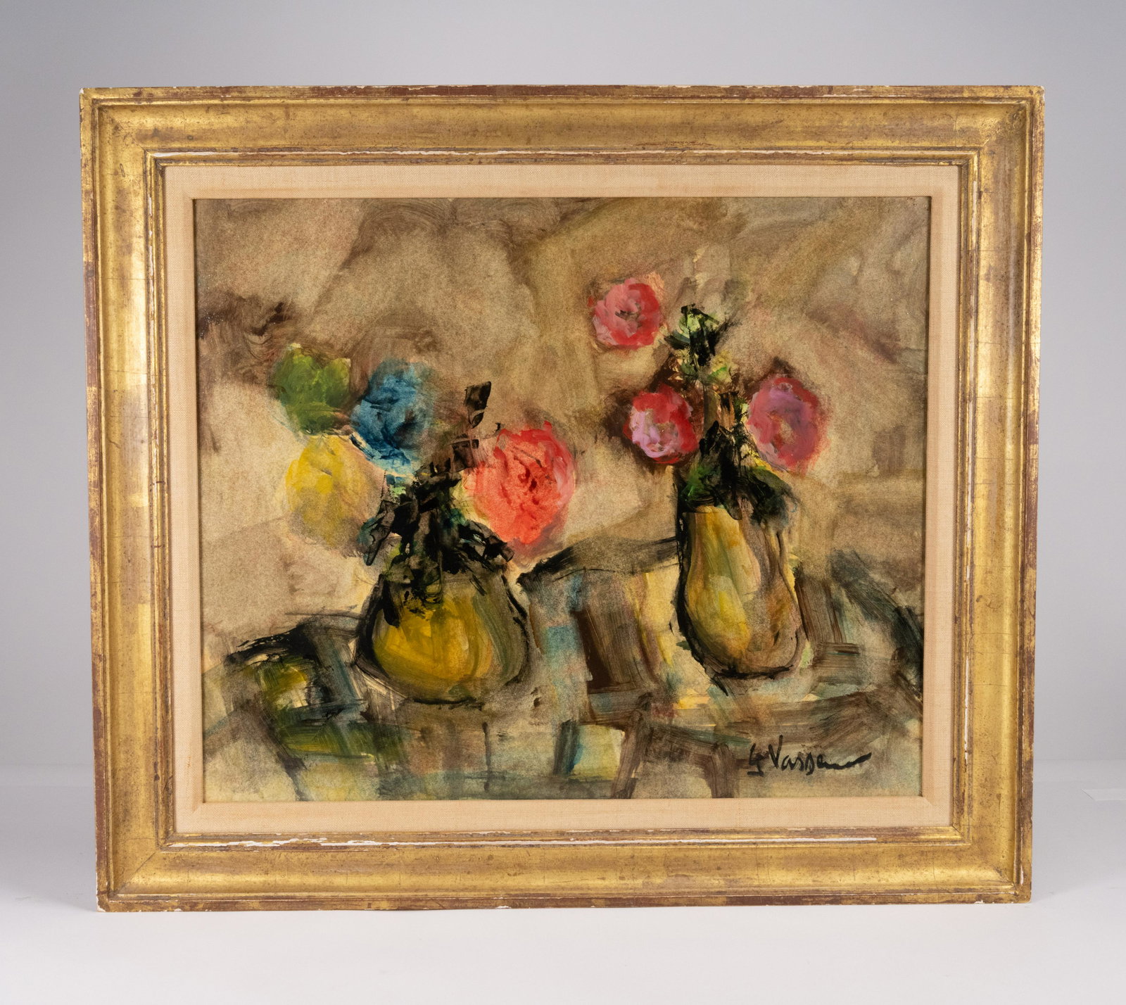 Georges Vasseur (French B. 1911) Impressionist Still Life Oil (1 of 4)