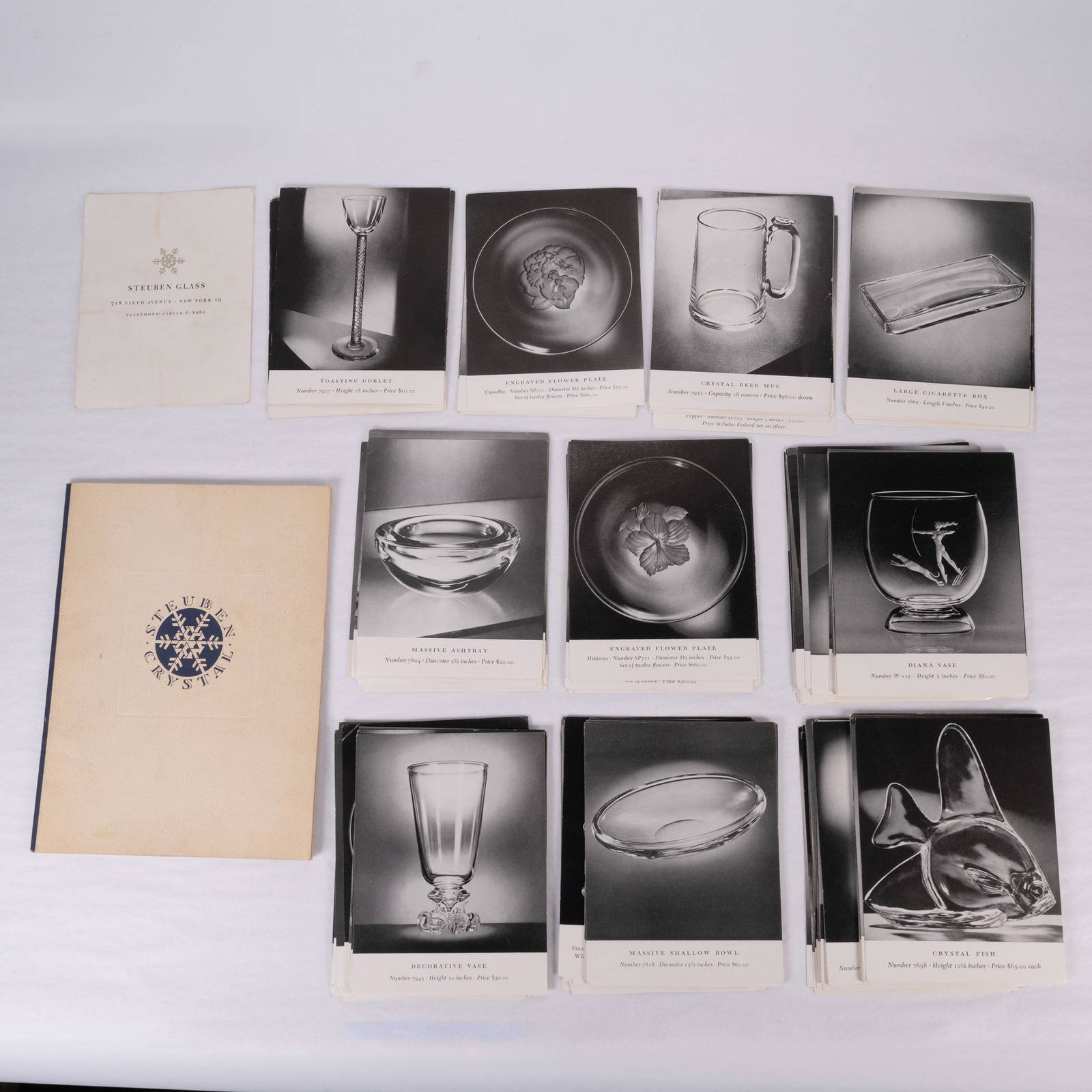 Steuben Art Glass Factory Master Guides Catalogue Auction