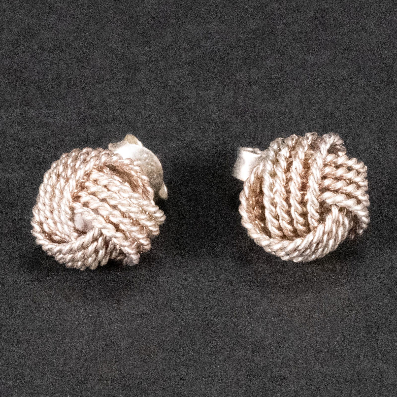 Tiffany & Co Sterling Silver Love Knot Earrings (1 of 4)