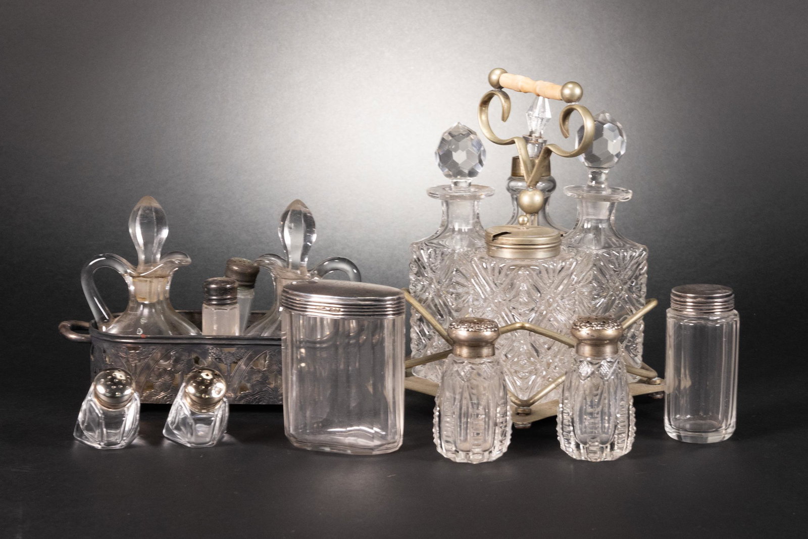 Victorian Condiment Carriers and Sterling (1 of 10)