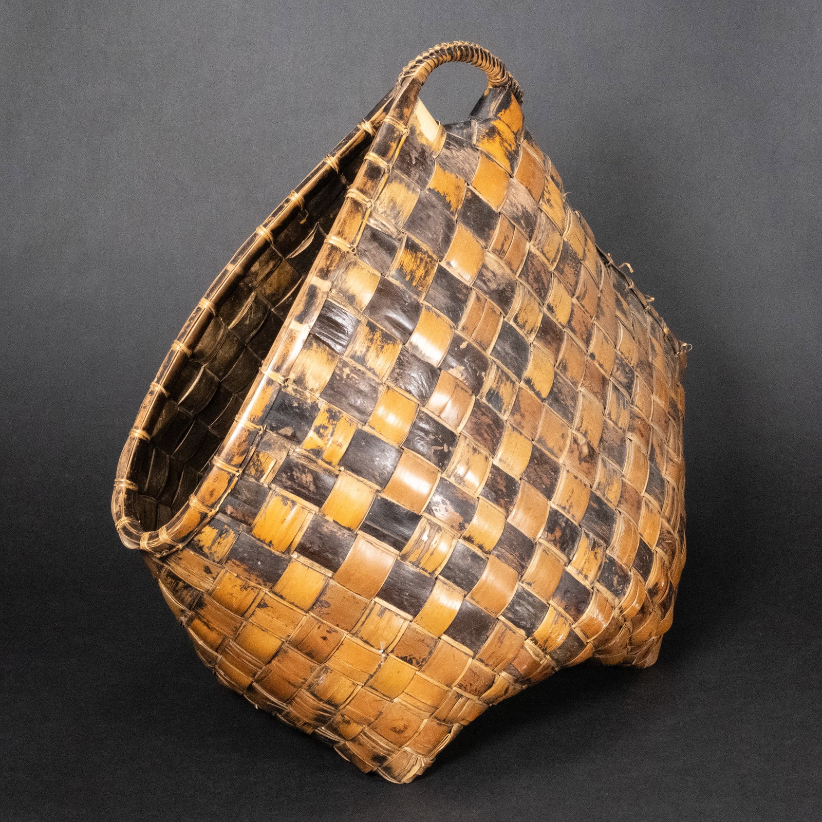Antique Filipino Hand Woven Basket (1 of 5)