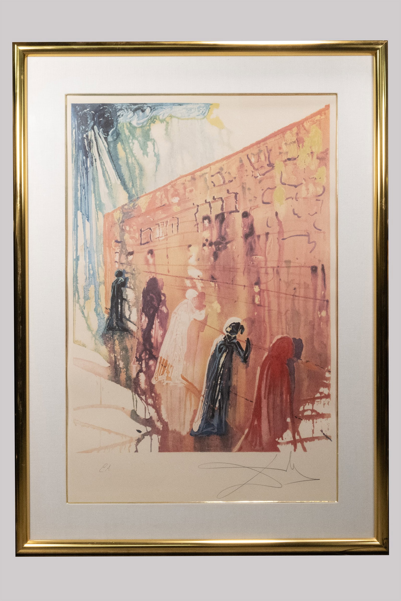 Salvador Dali (Spanish 1904-1989) "Wailing Wall" Signed (1 of 3)