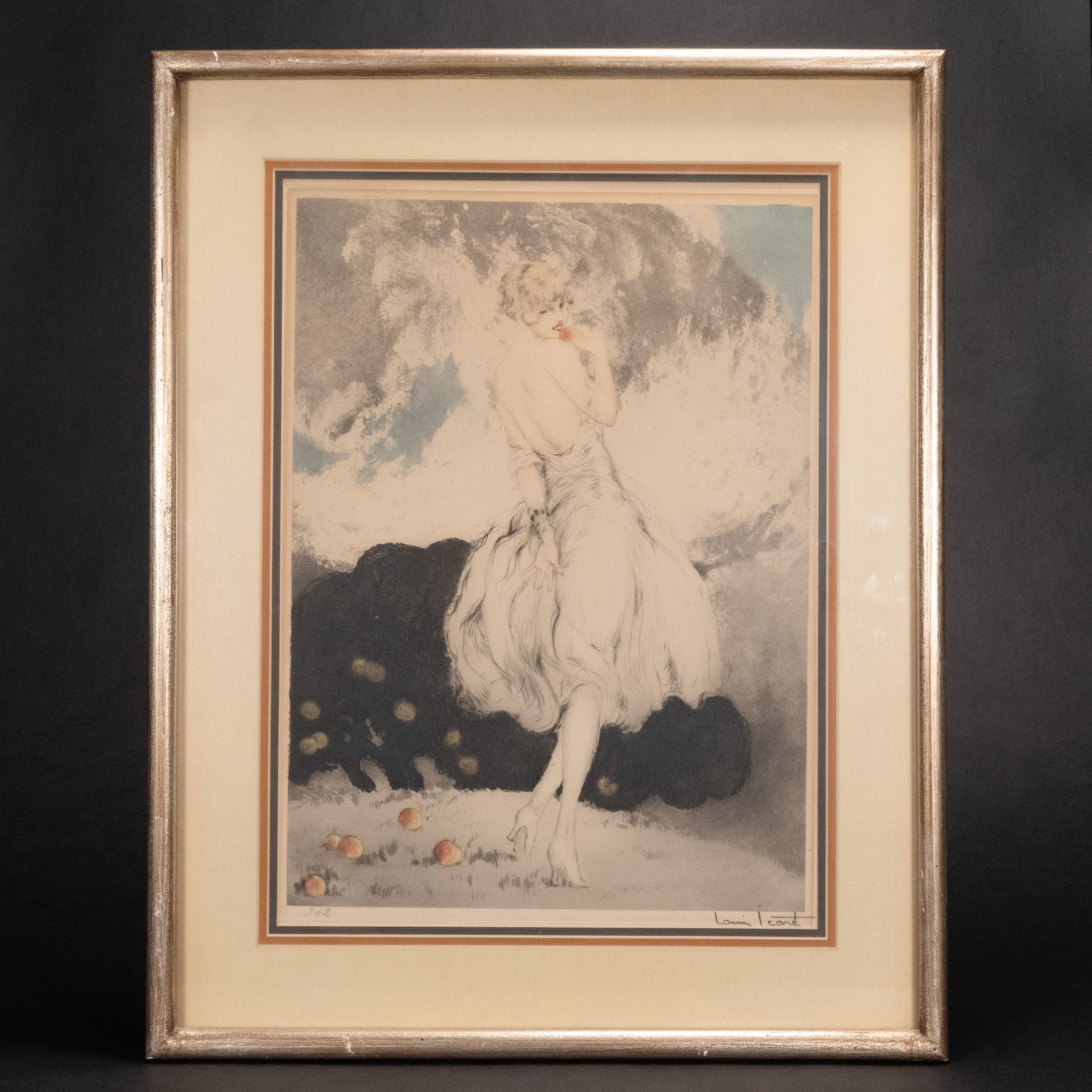 Louis Icart (French 1888-1950) Forbidden Fruit Signed Art Deco c. 1926 (1 of 5)
