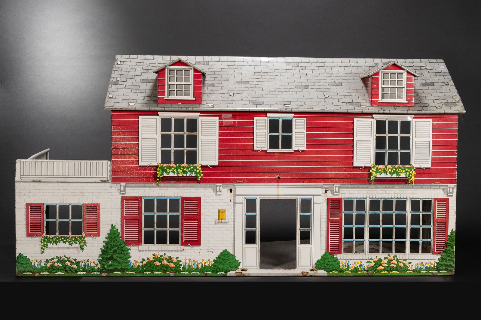 Vintage 1960's Large Metal Doll House (1 of 4)