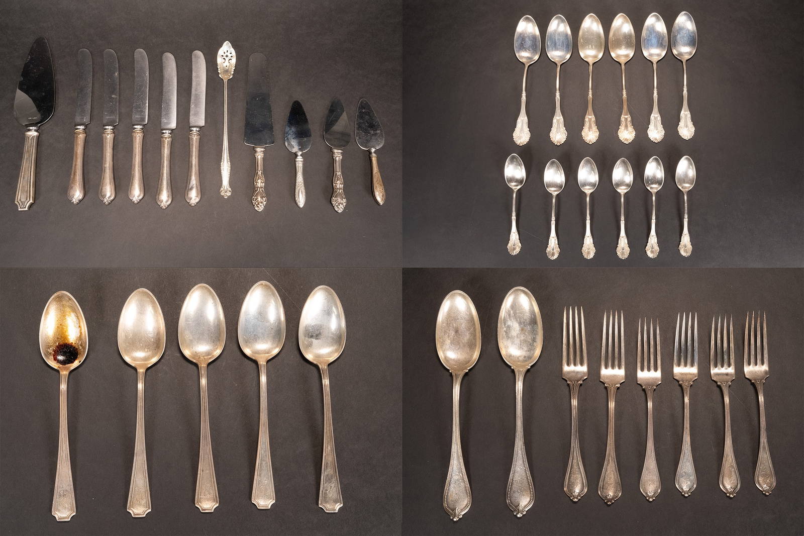 Sterling Silver Assorted Flatware Lot Shiebler Spaulding Etc Auction